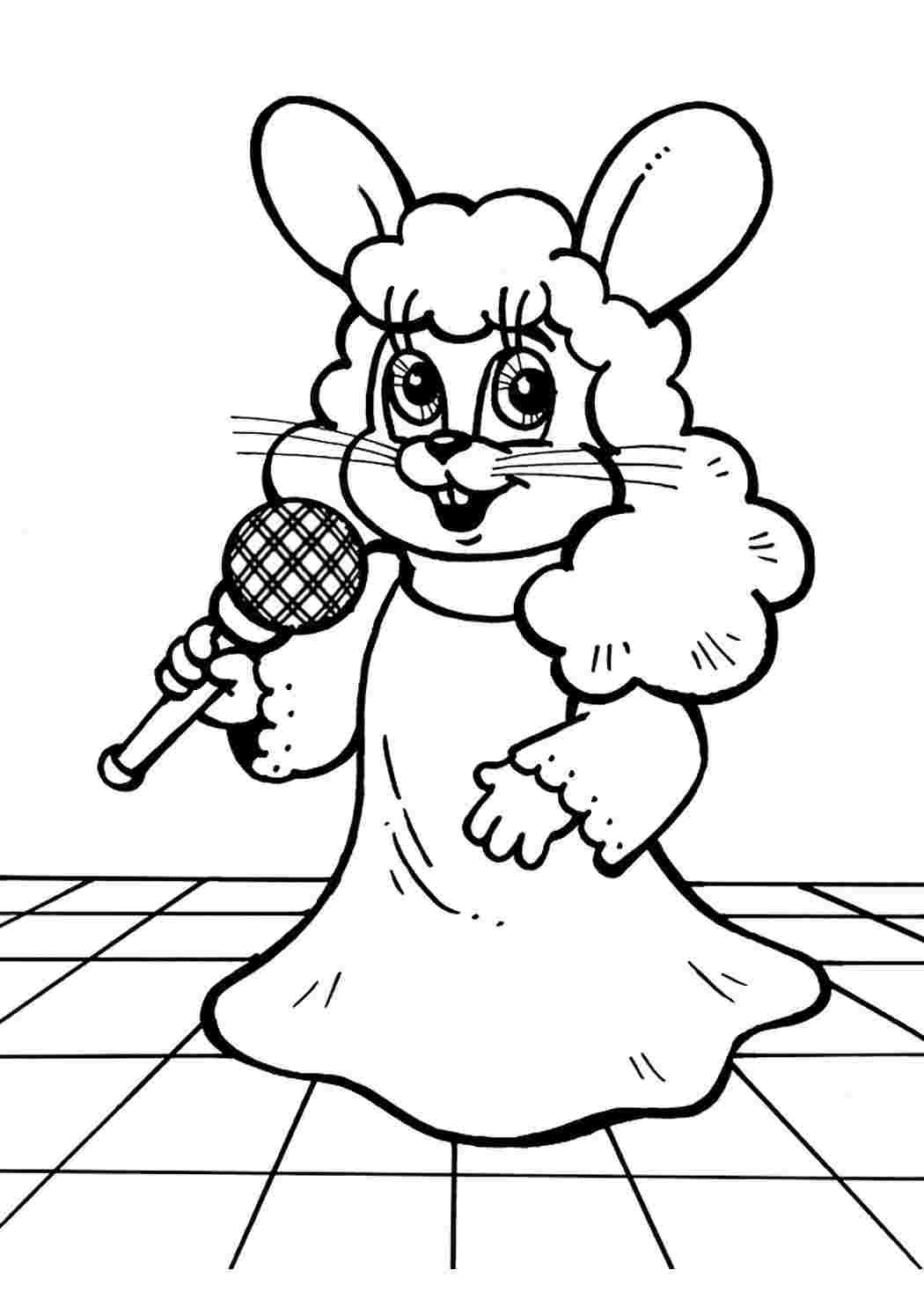 Заяц из ну погоди разукрашка