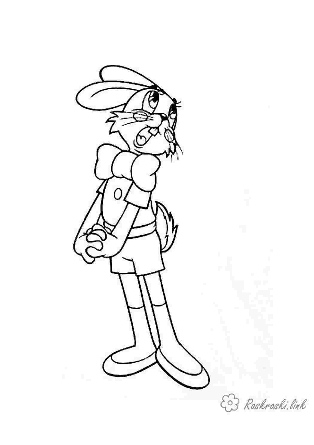 Волк и заяц ну погоди раскраска