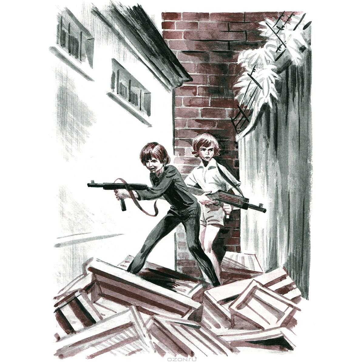 Нарисованный синий Фламинго