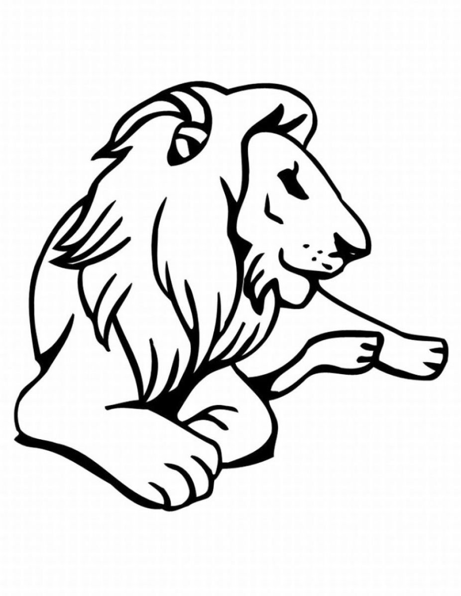 Лев и собачка раскраска