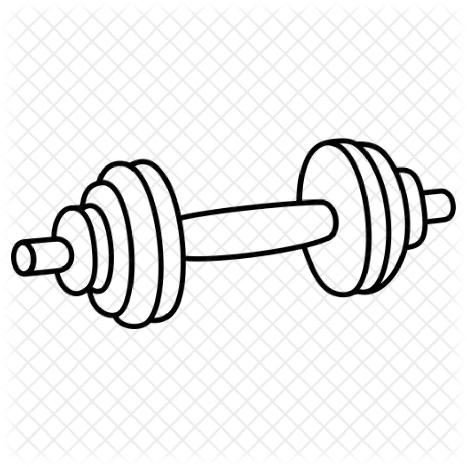 Нарисовать гантели