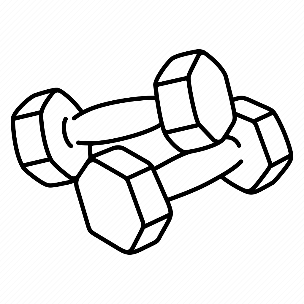 Нарисовать гантели