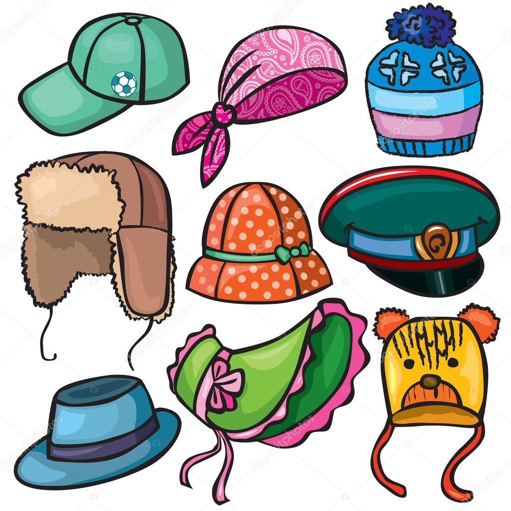 Шляпа раскраска для детей