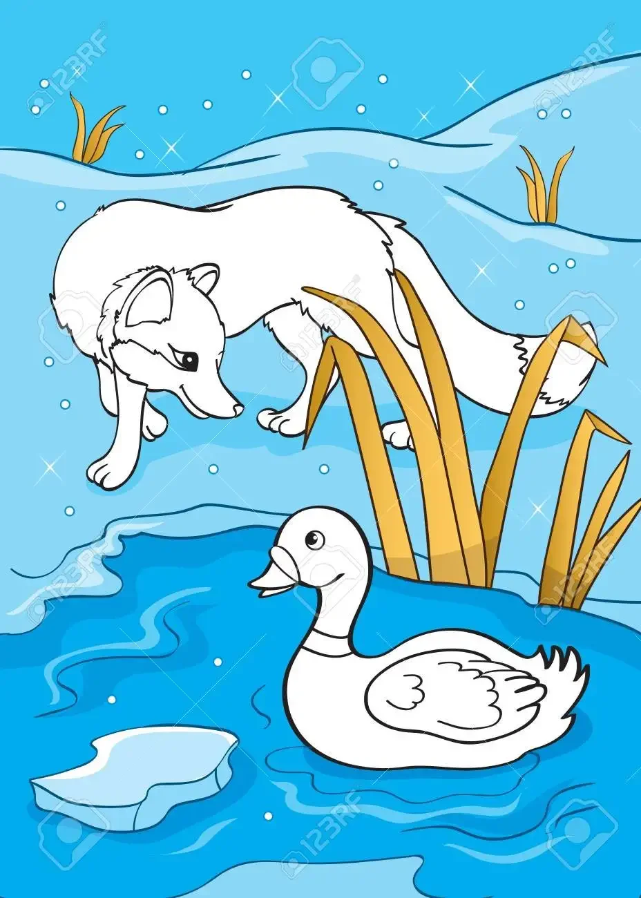 Мамин Сибиряк серая шейка раскраска