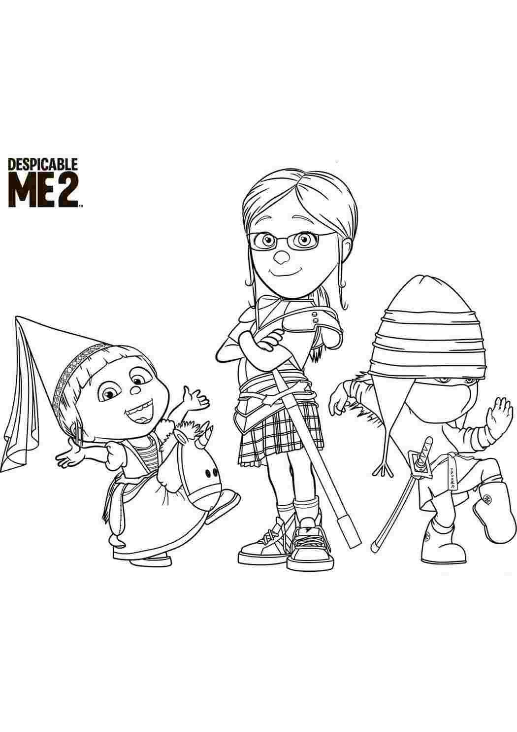 Раскраска Наследники 3 Мэл