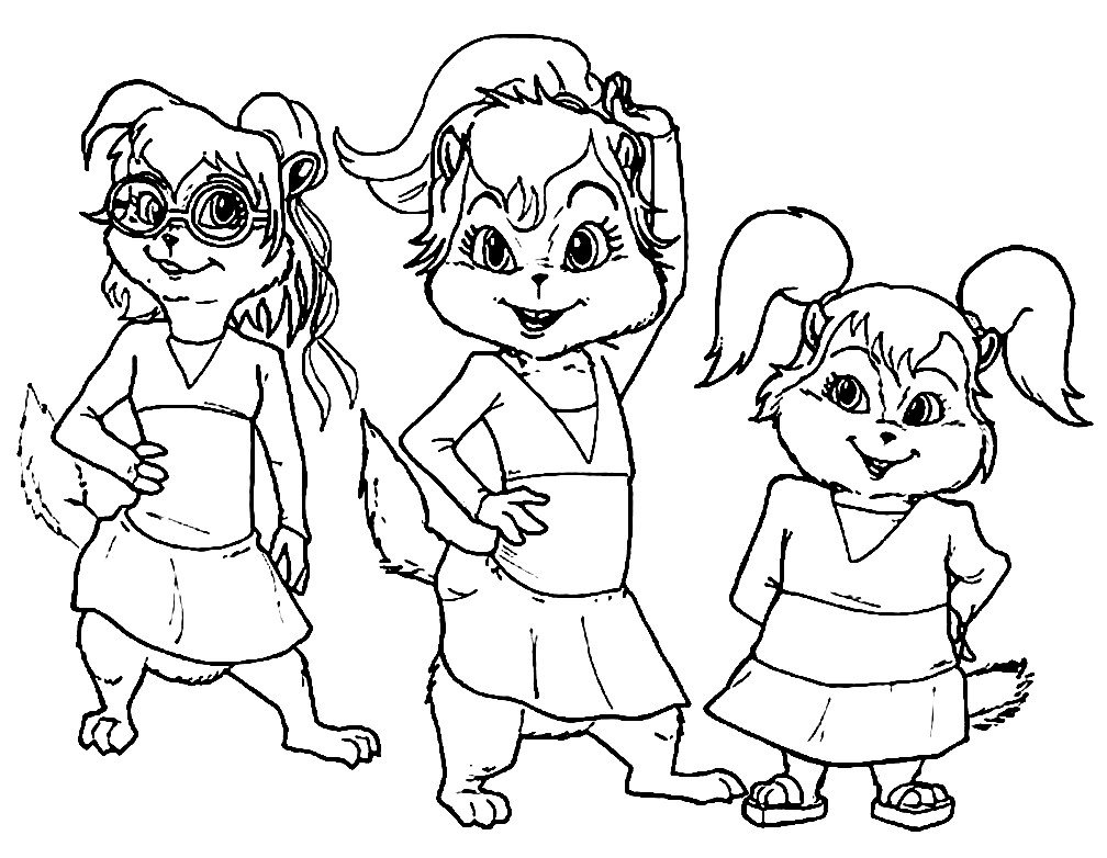 Модные девушки для раскрашивания