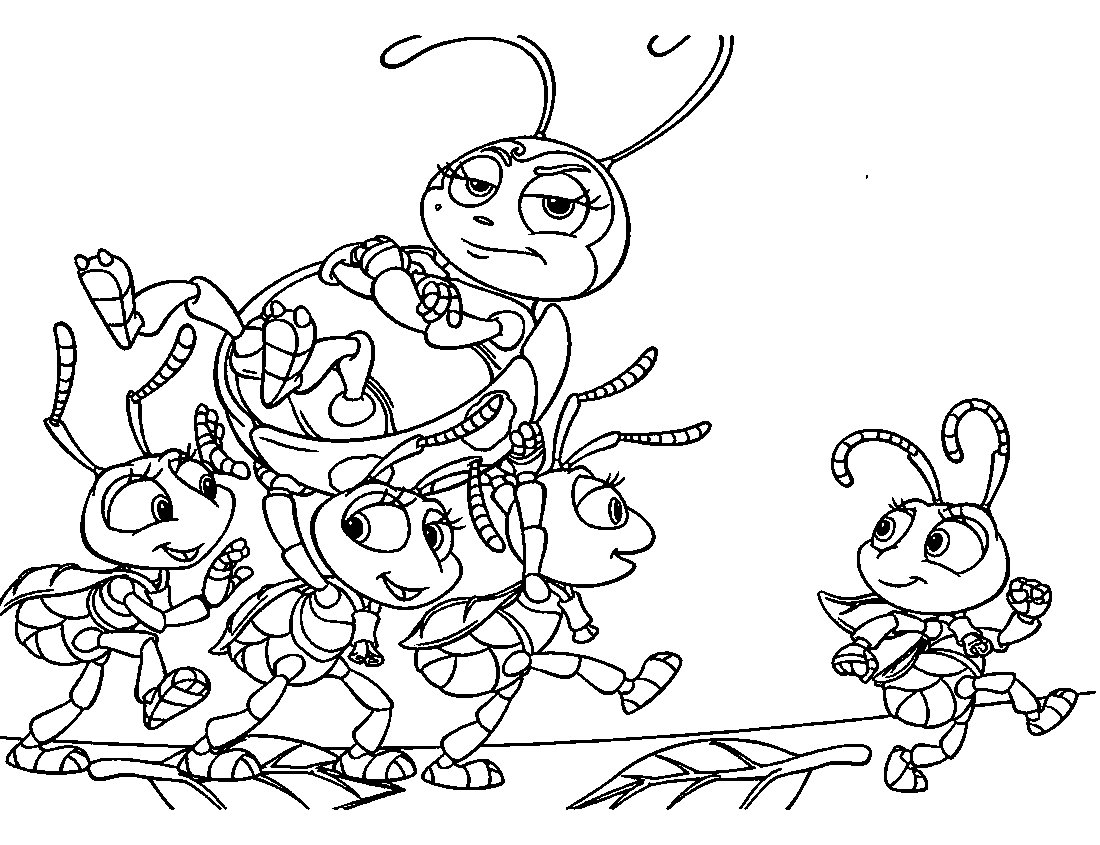 Раскраска муравьишка домой спешил