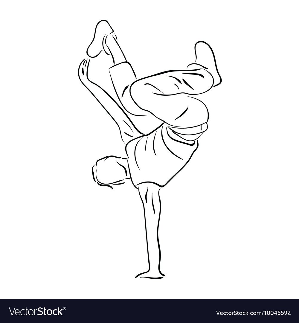 Раскраска танцы хип-хоп