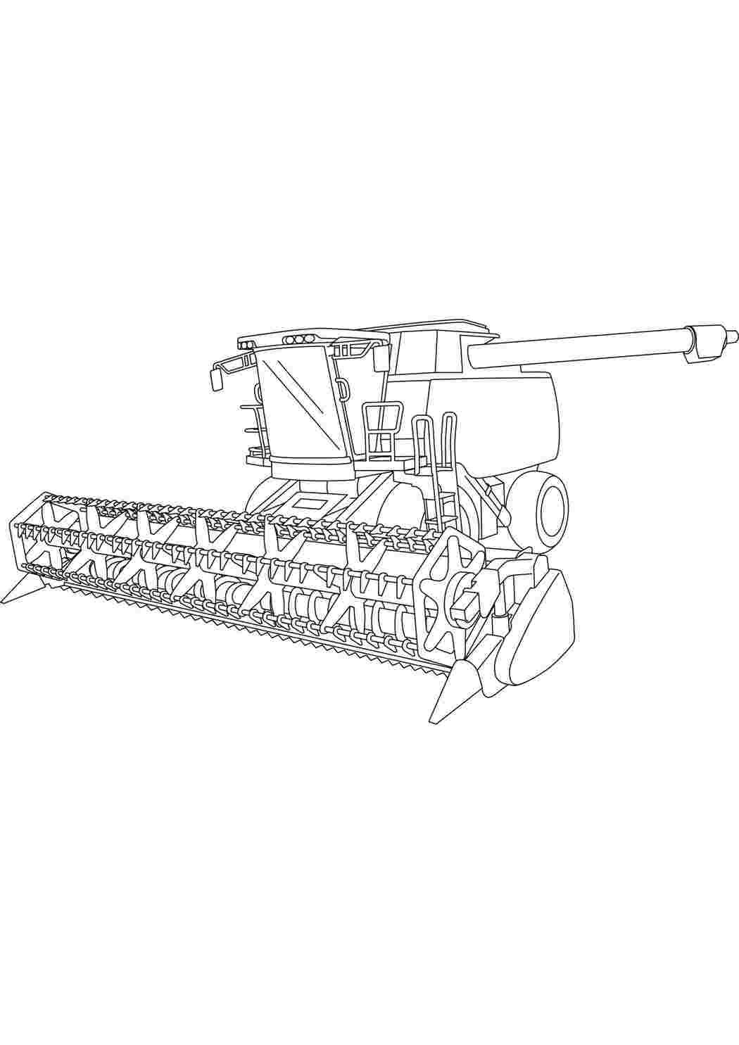 Комбайн Нива Ростсельмаш раскраска