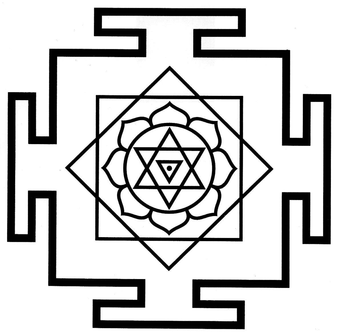 Аджна чакра Мандала