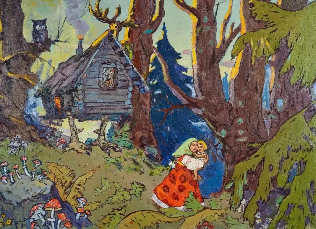 Баба Яга иллюстрации
