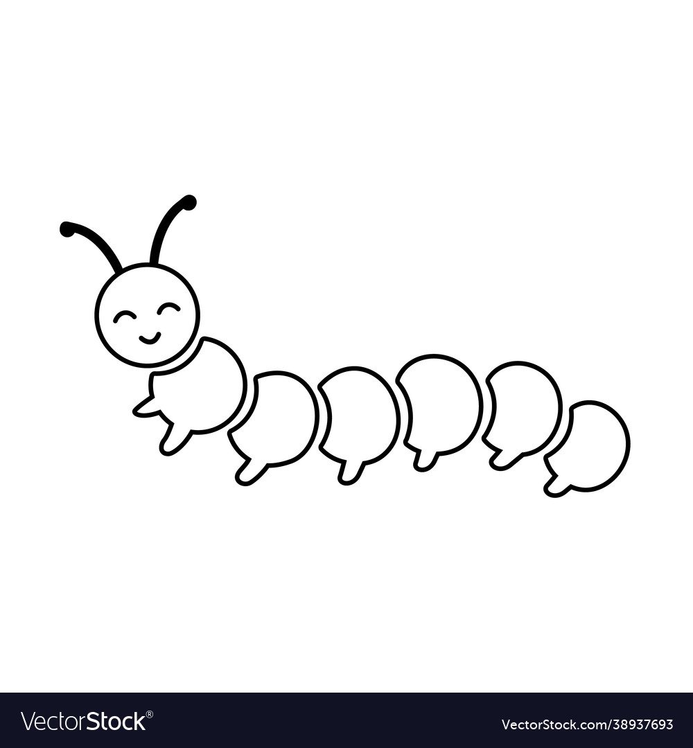 Собака гусеница раскраска