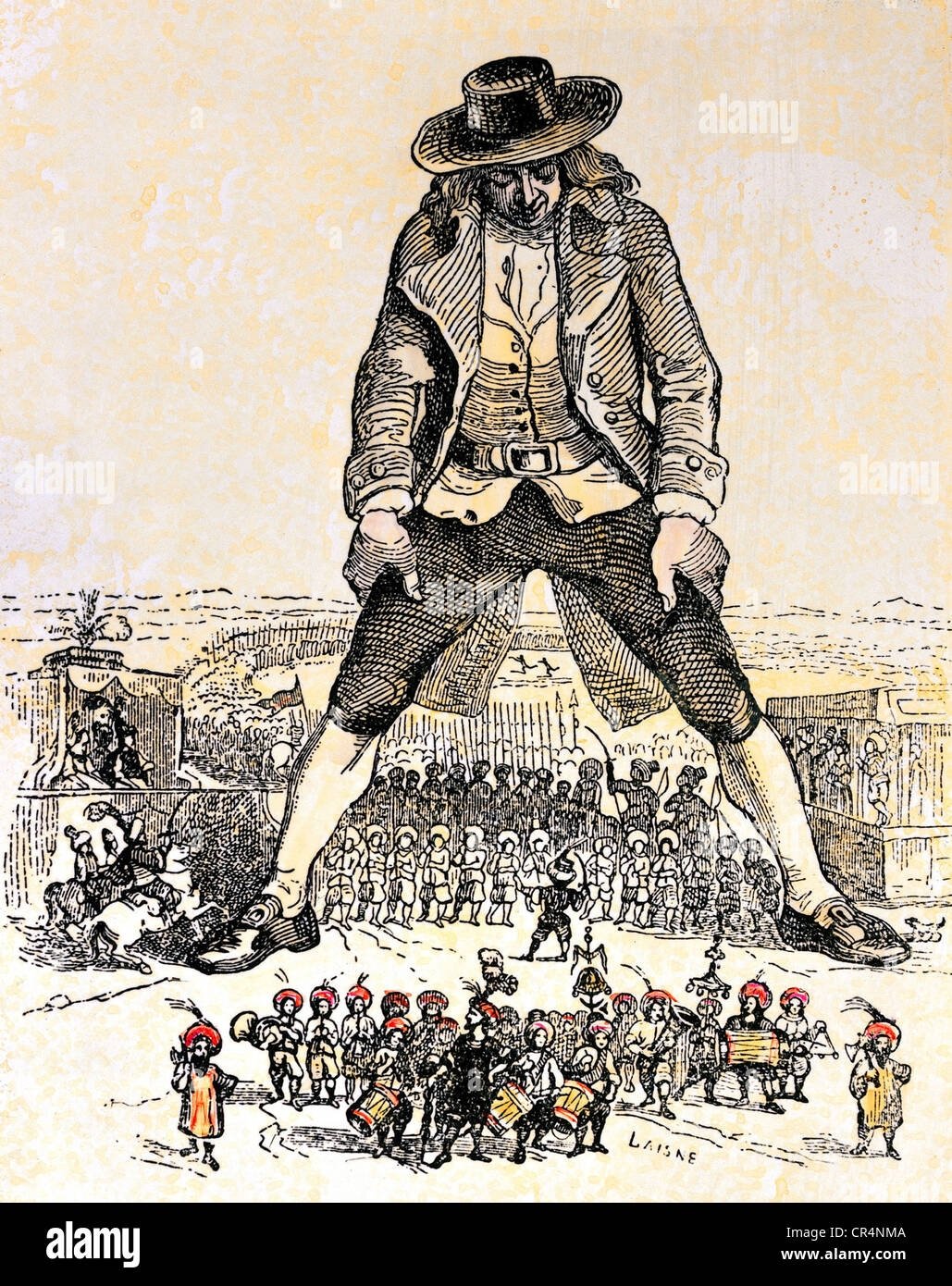 Путешествие Гулливера в Лилипутию Жан Гранвиль