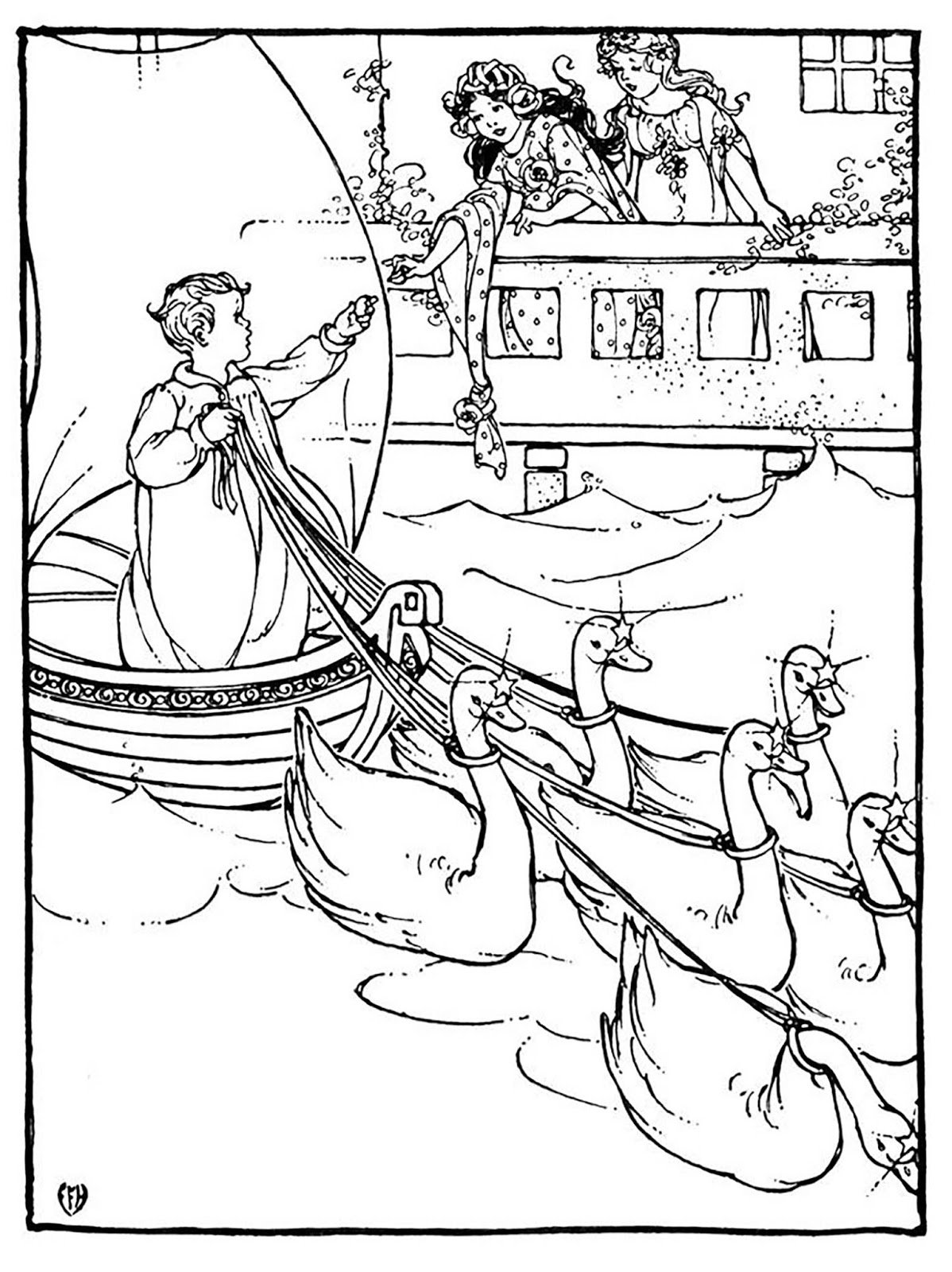 Гулливер раскраска