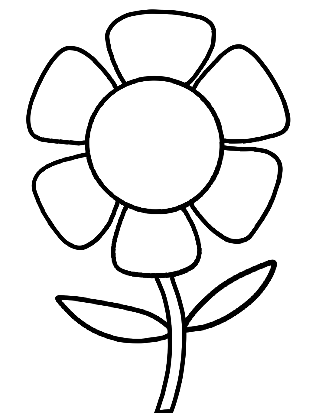 Трафарет цветочка