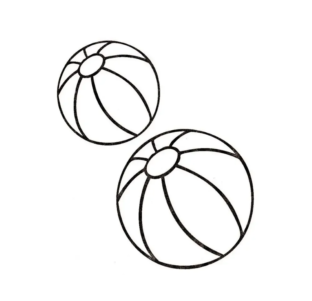 Мяч раскраска