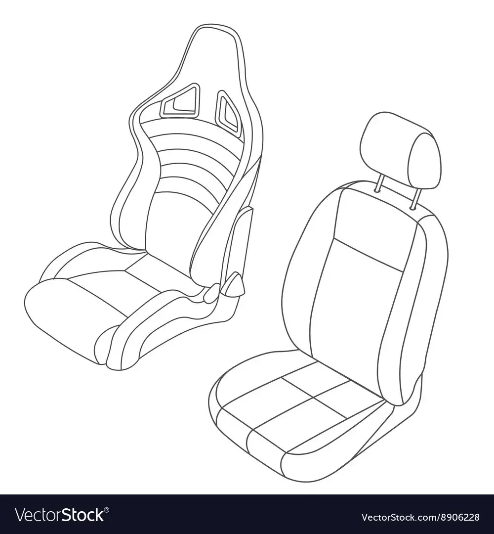 Автомобильное сидение вектор