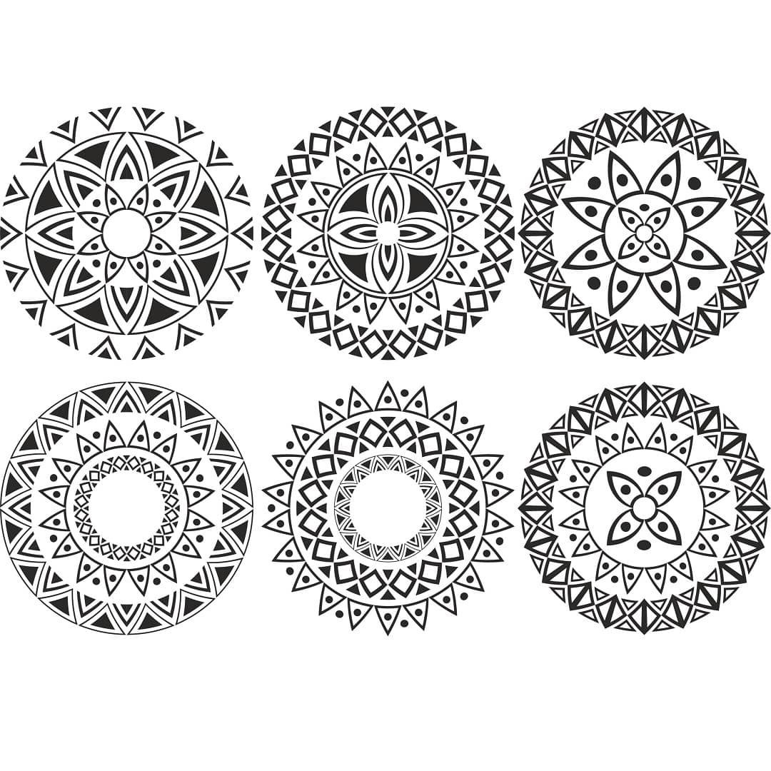 Орнаменты и узоры в круге