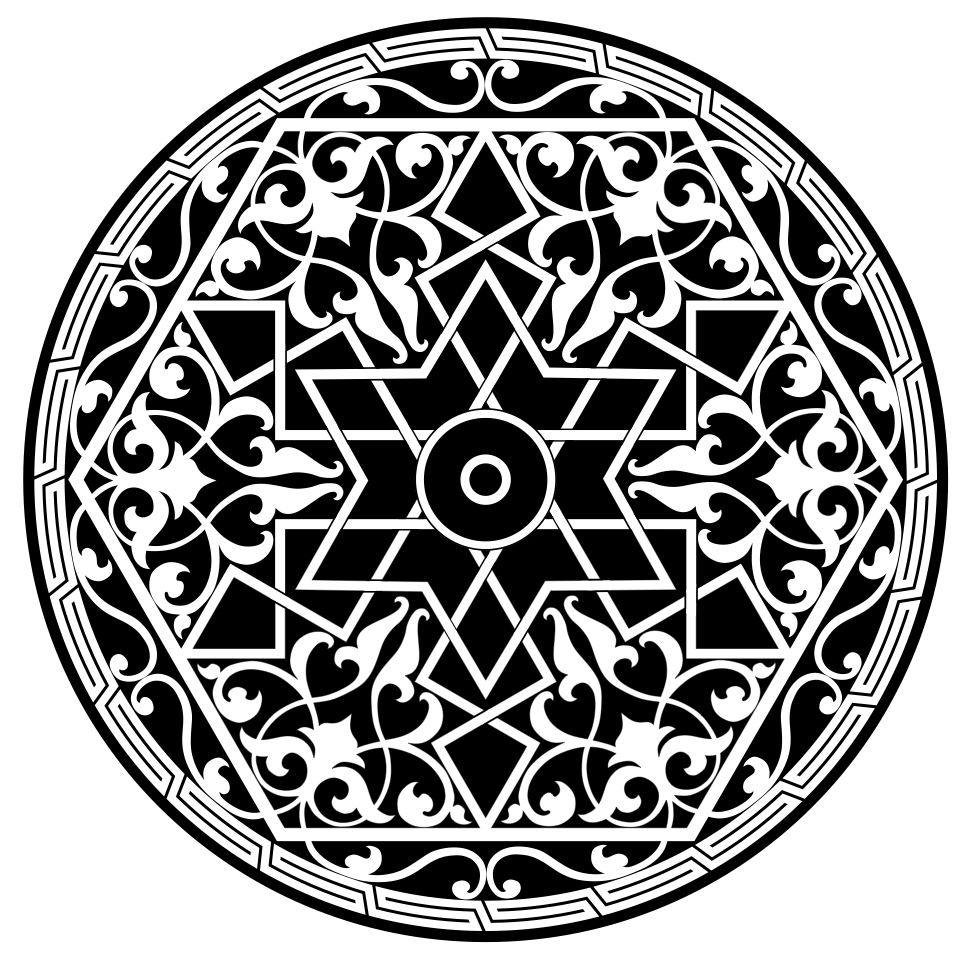 Арабская вязь в круге