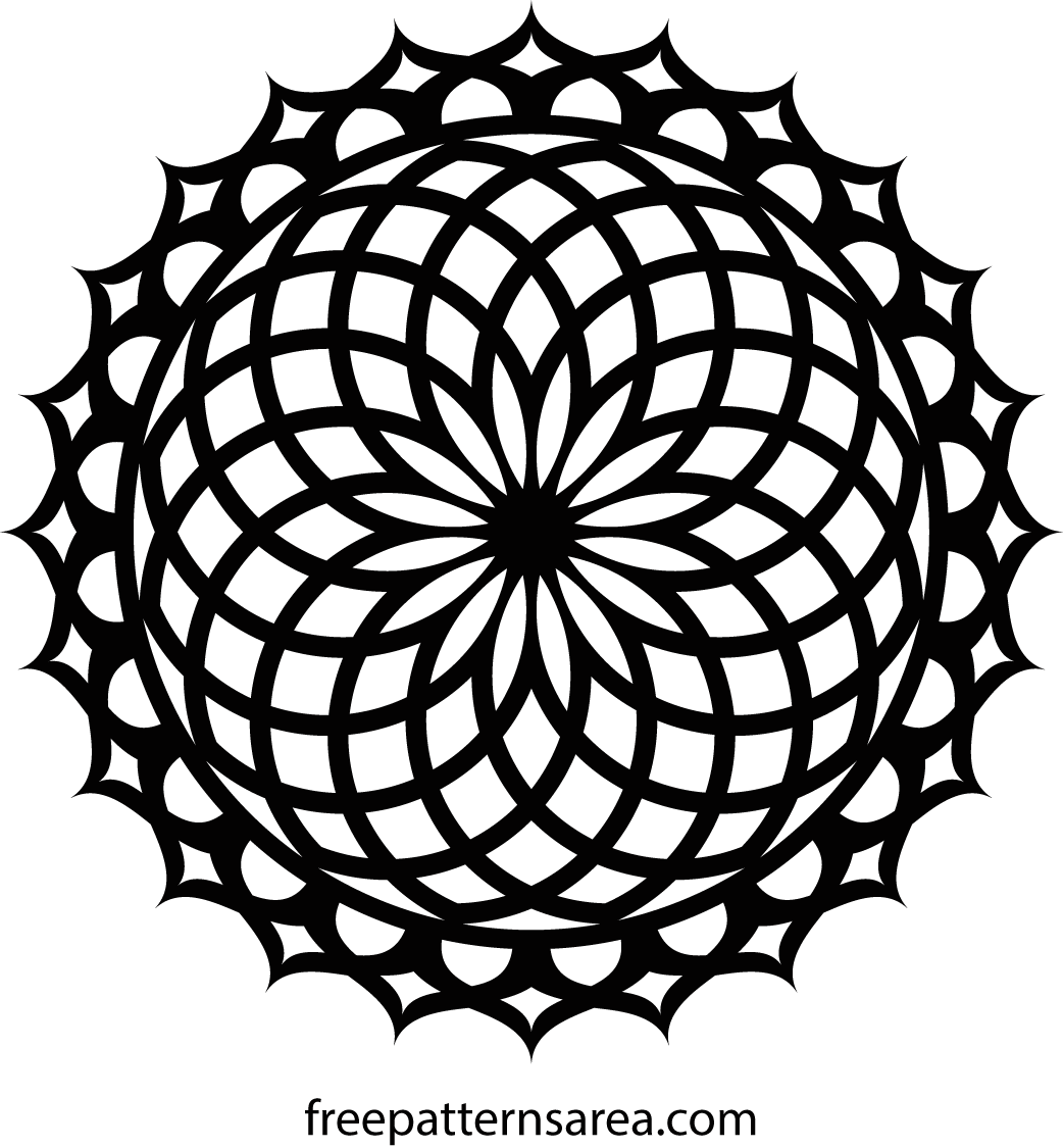 Узор круг вектор