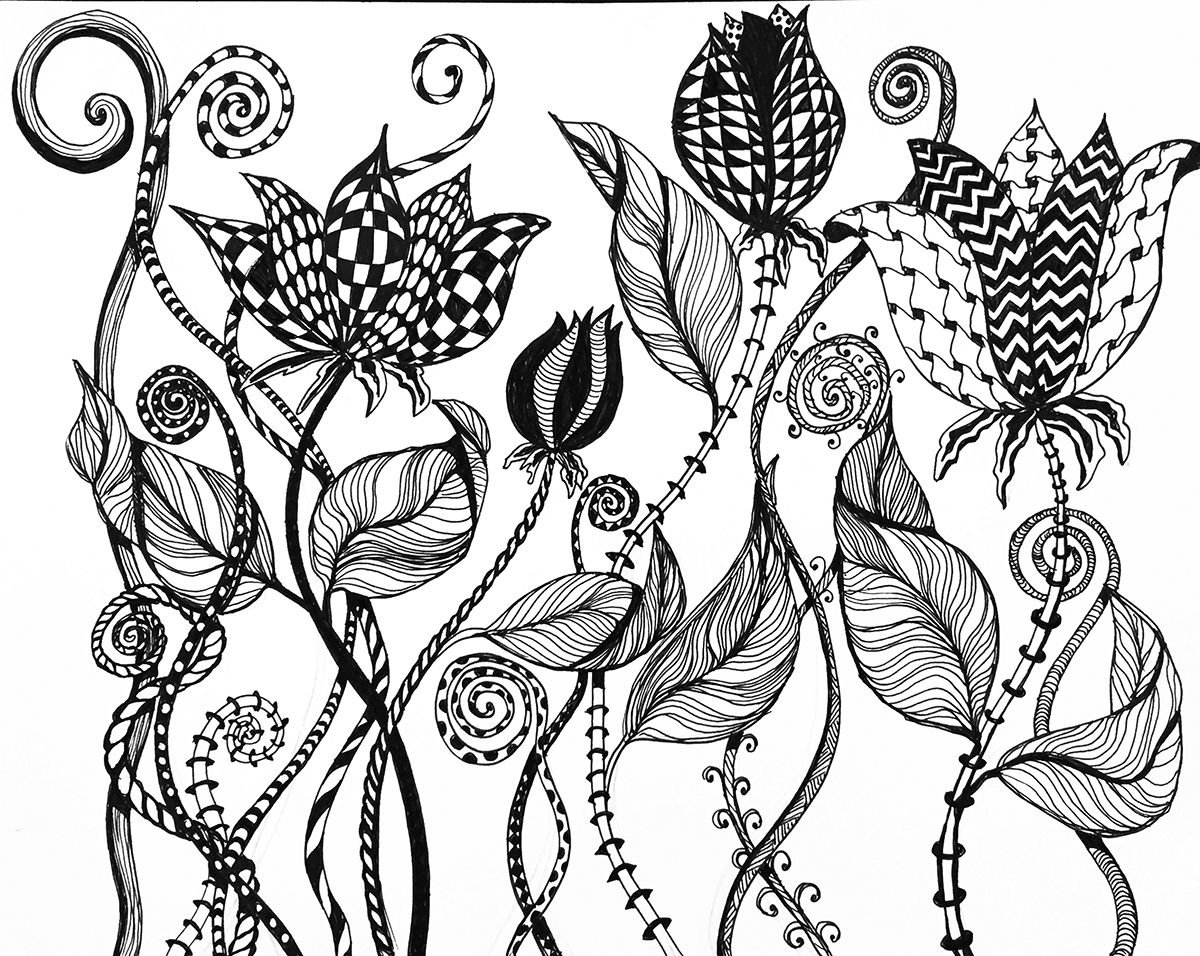 Ботанический дудлинг