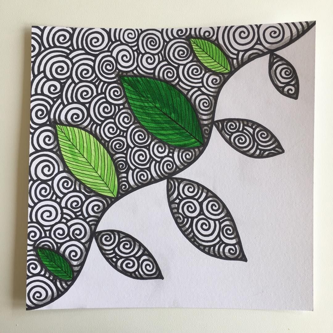 Зентангл для начинающих легкое