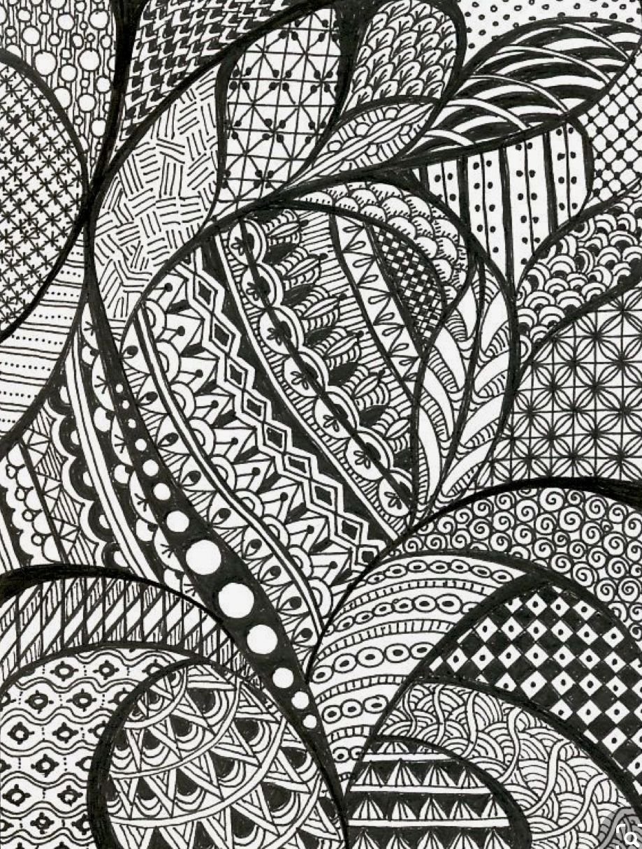 Зентангл паттерн
