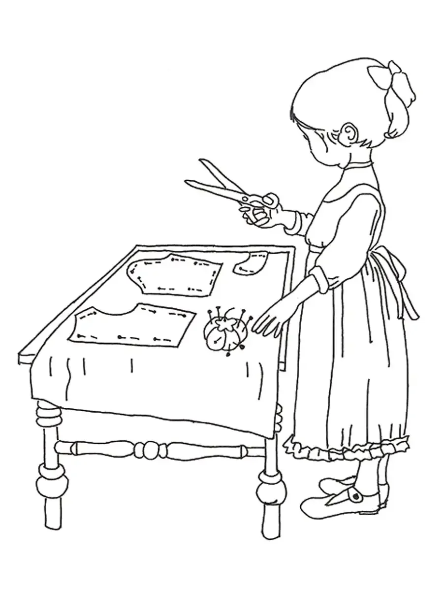 Рукоделие раскраска