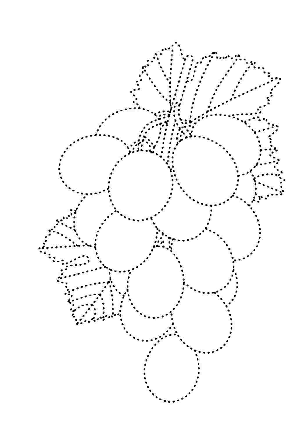 Графомоторика фрукты 5 6 лет