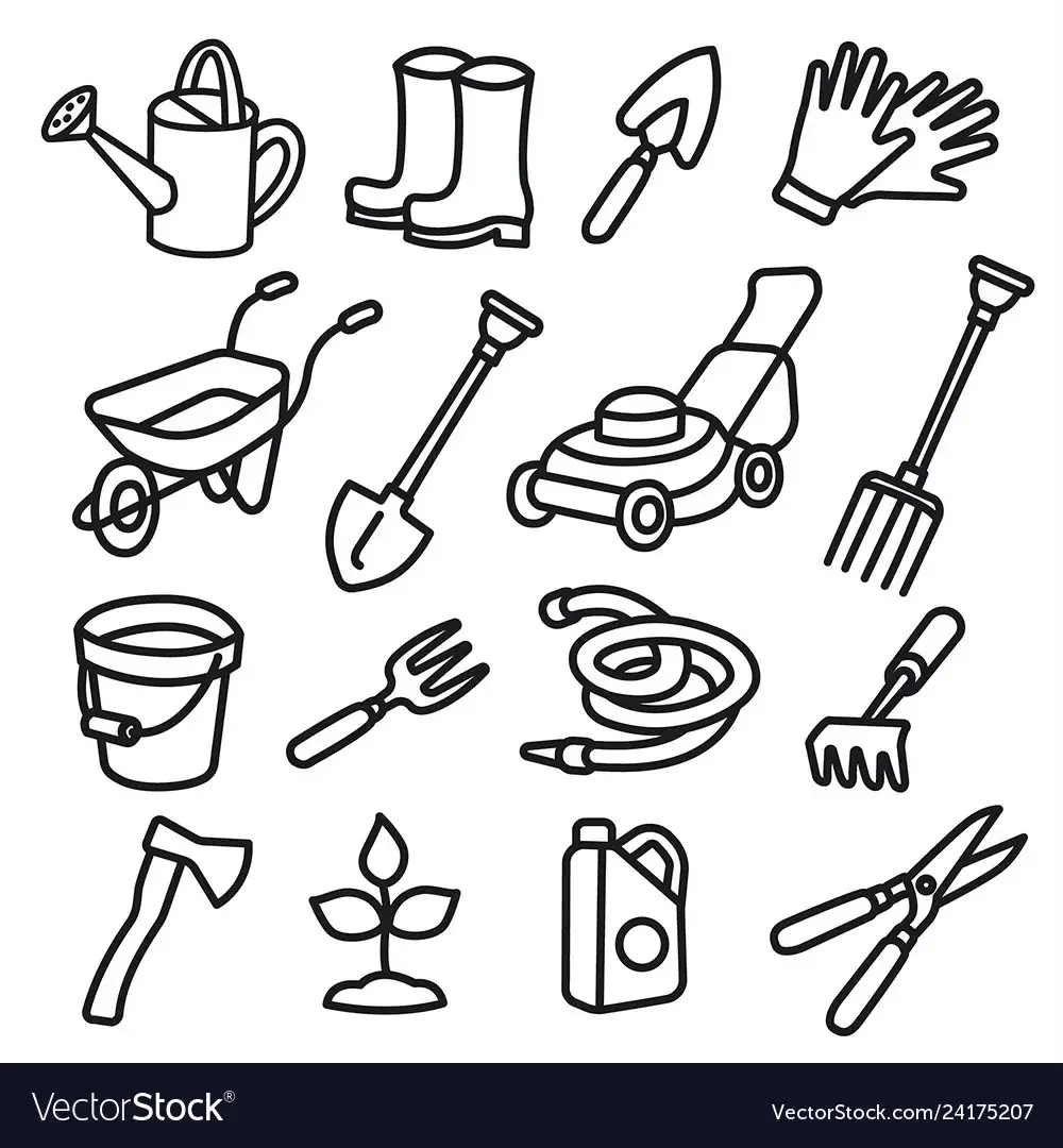 Рамка для рисования садовые инструменты для детей