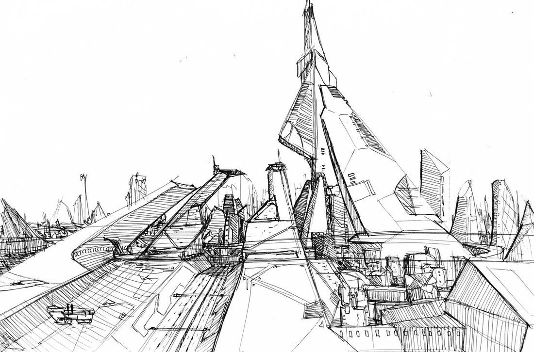 Город твоего будущего раскраска