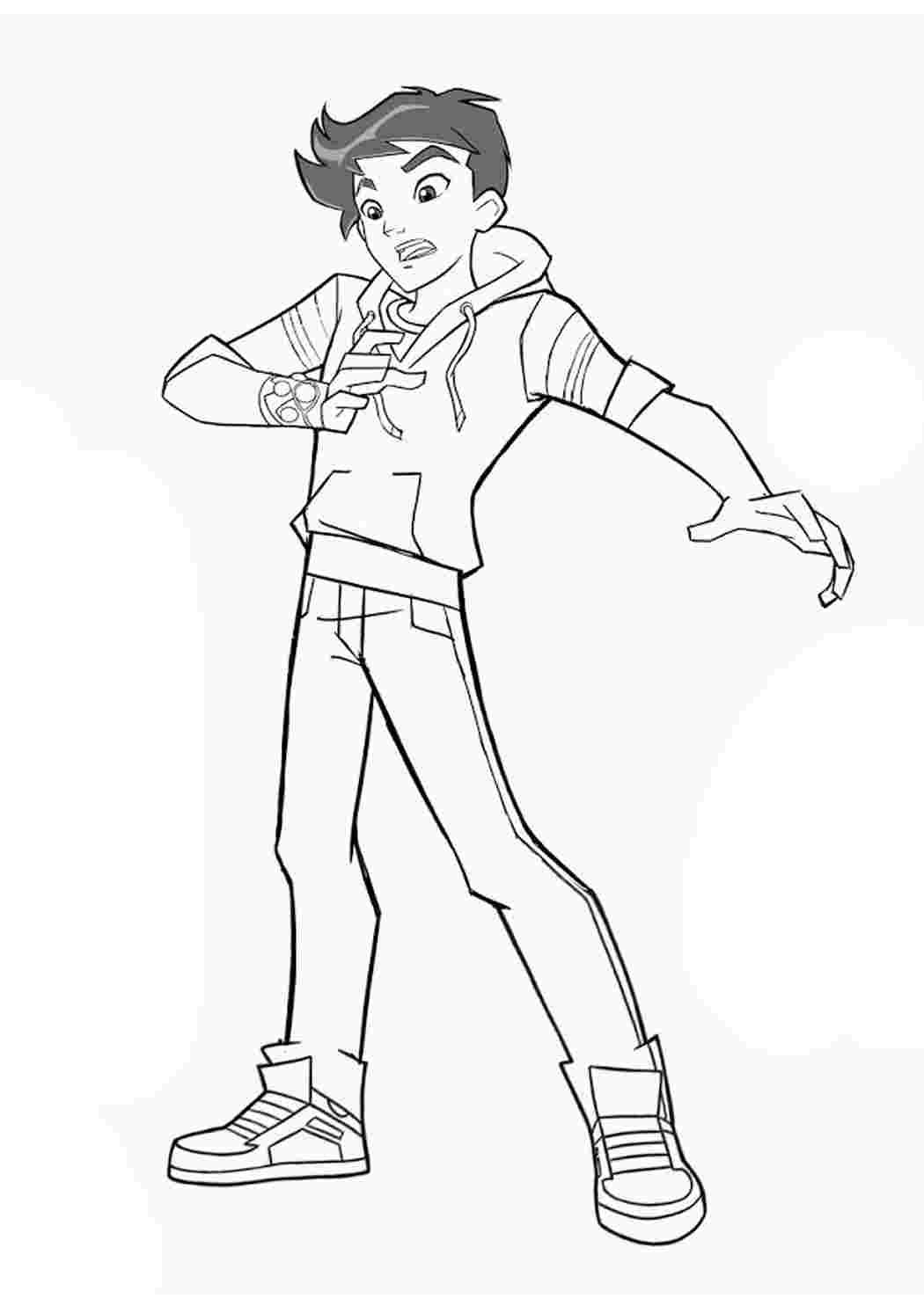 Раскраска аватар аанг Зуко