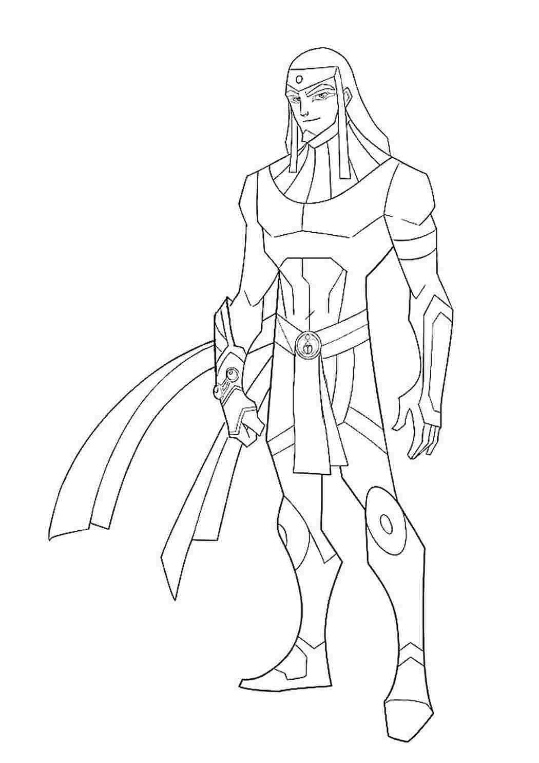 Раскраска египтус Лео