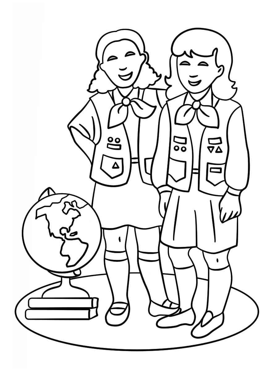 Вожатый раскраска