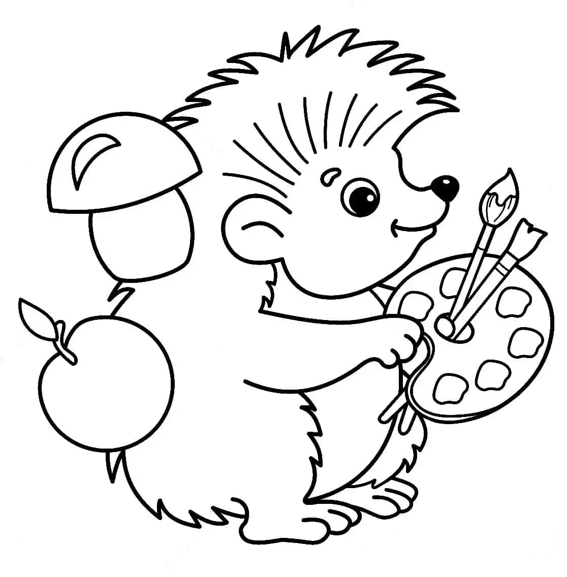 Ежик обвести