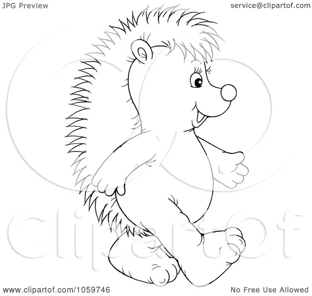 Ежик с грибами раскраска для детей 5 лет