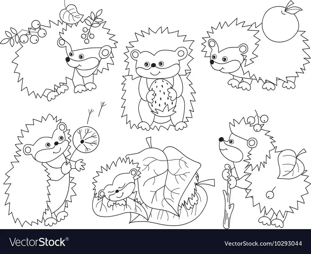 Белка с корзиной раскраска