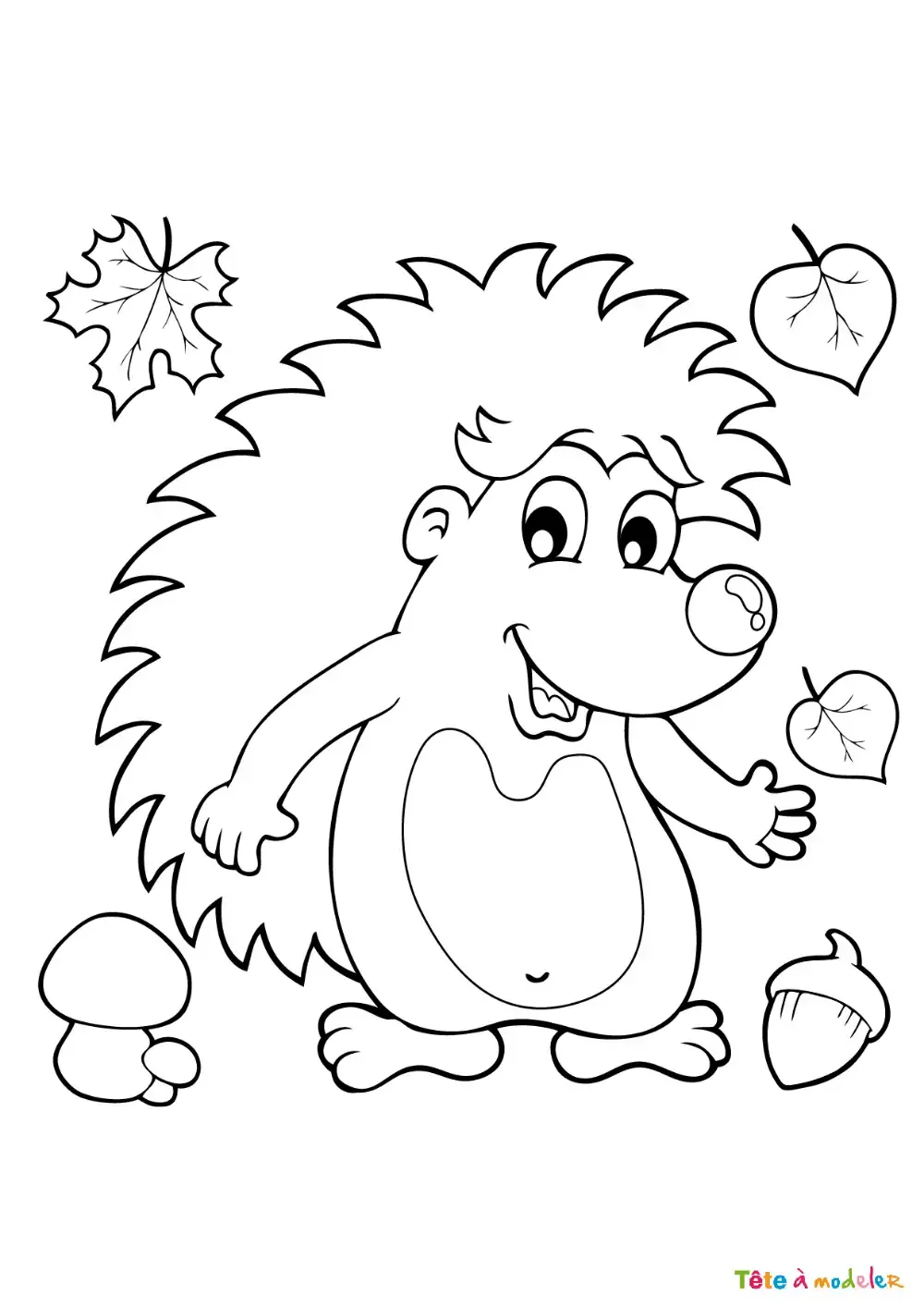 Ежик в космосе раскраска