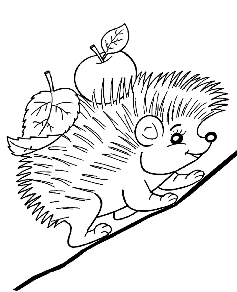 Осенняя раскраска