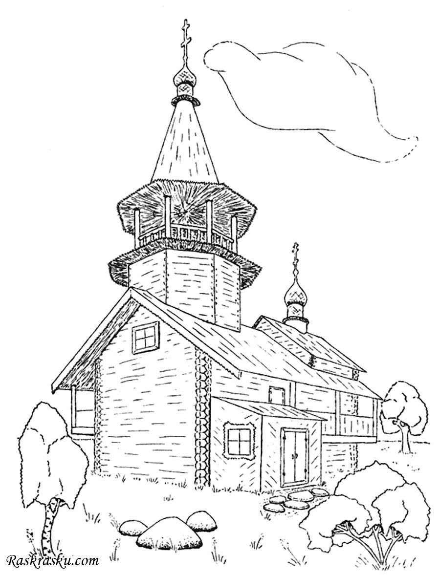 Раскраска леса