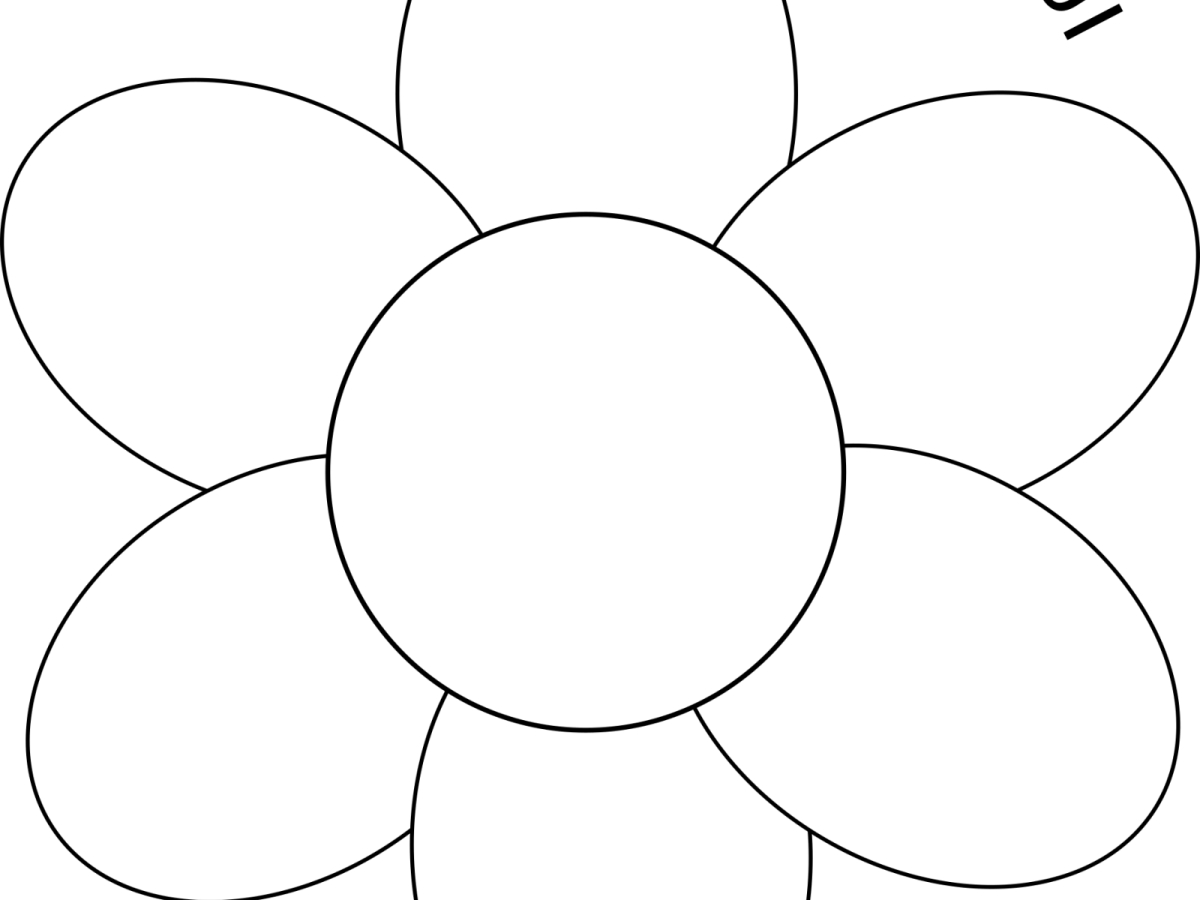 Семицветик рисунок черно белый