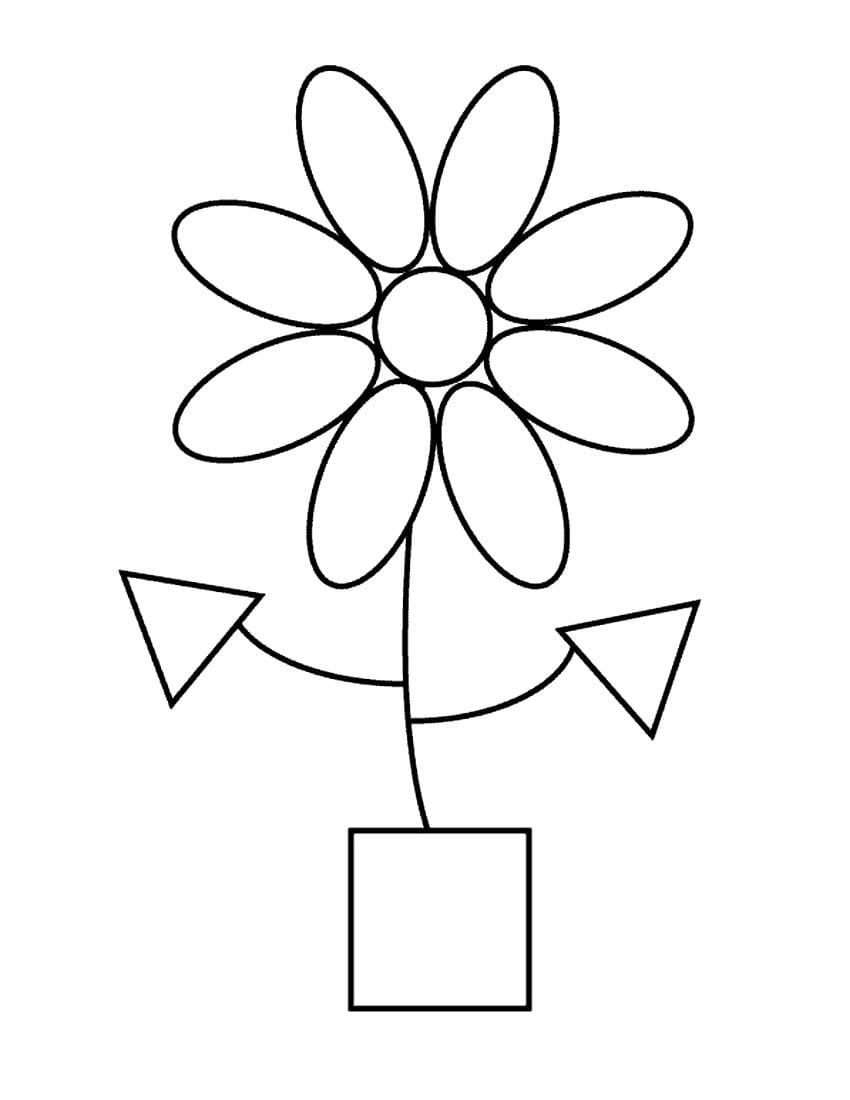 Цветы. Раскраска