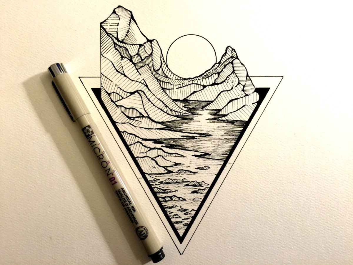 Скетчи в стиле тумблер