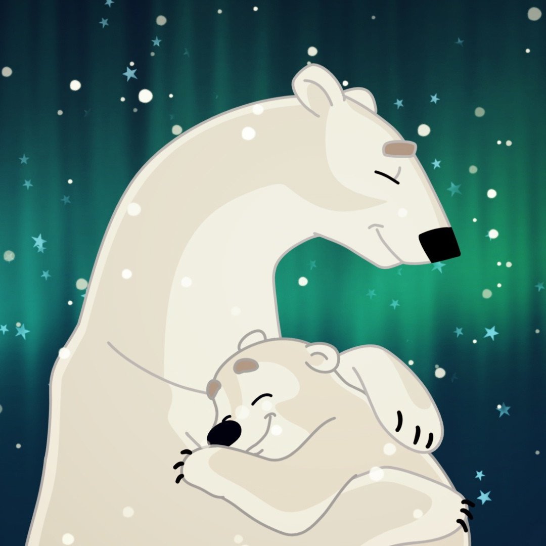 Медведь вид сбоку контур