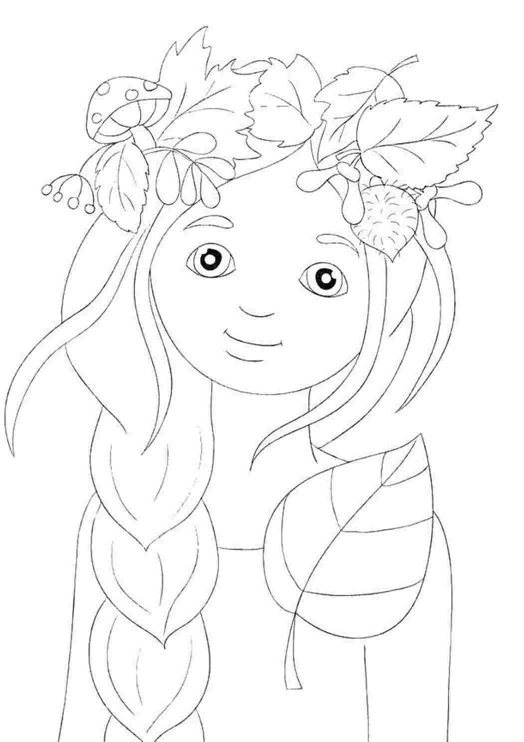 Образ осени раскраска