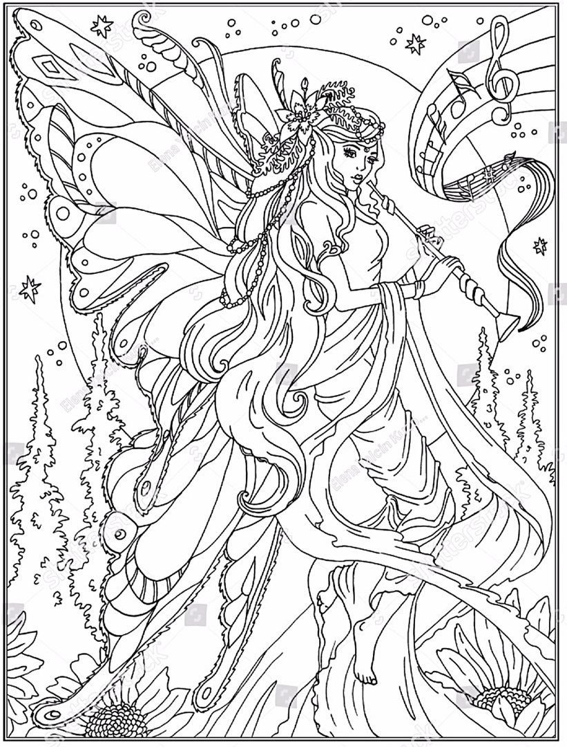 Раскраска девушка осень