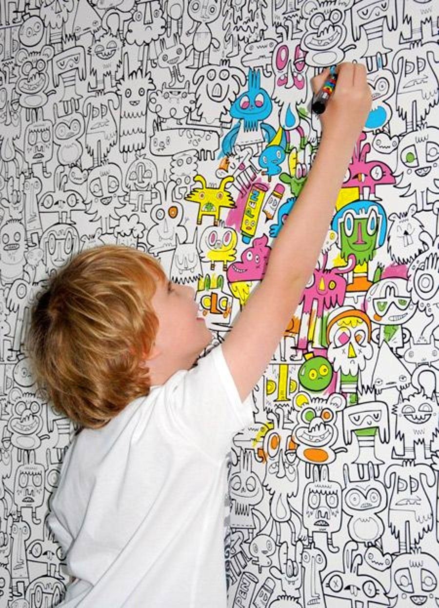 Раскраска. В детском саду