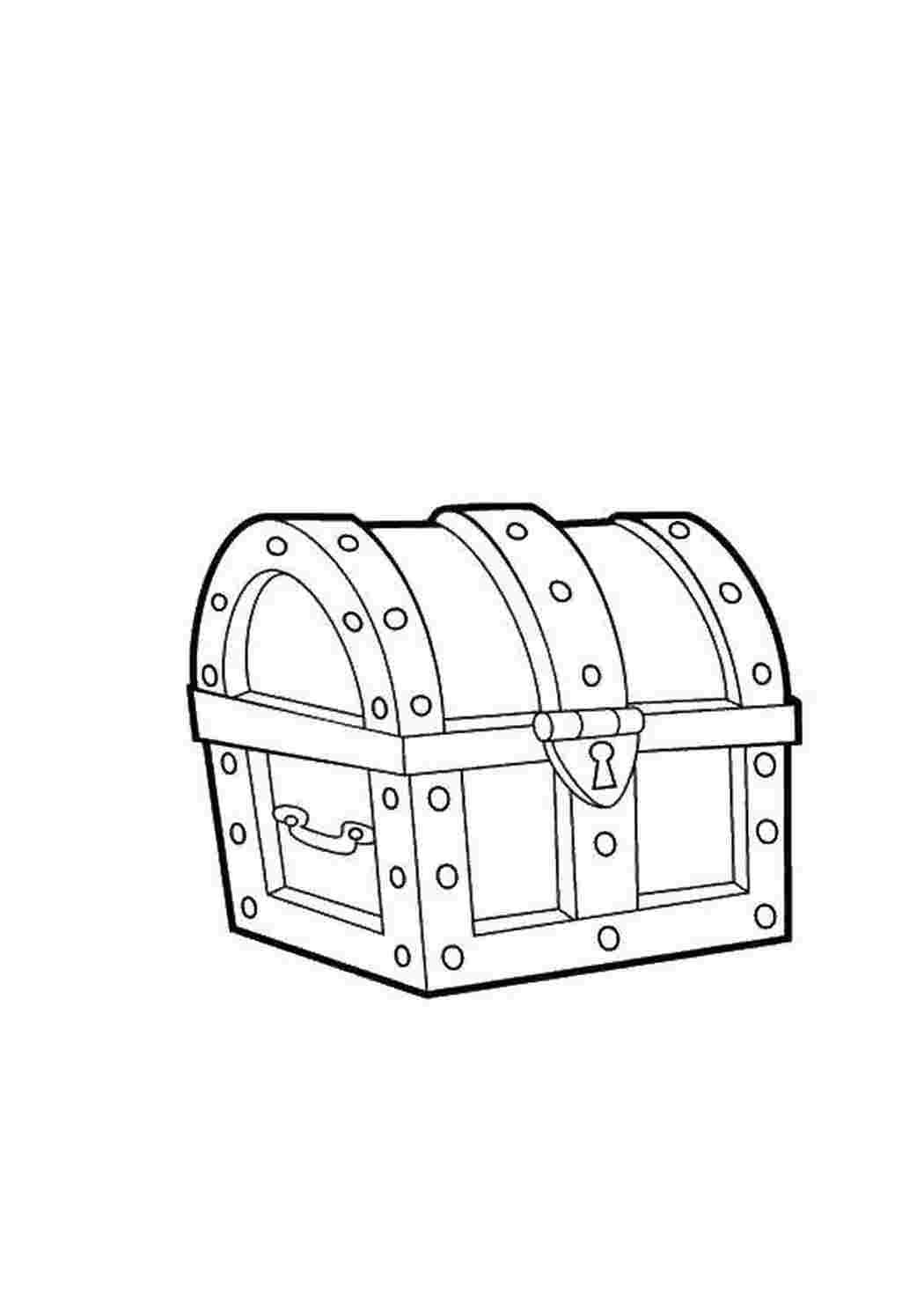 Сундук раскраска
