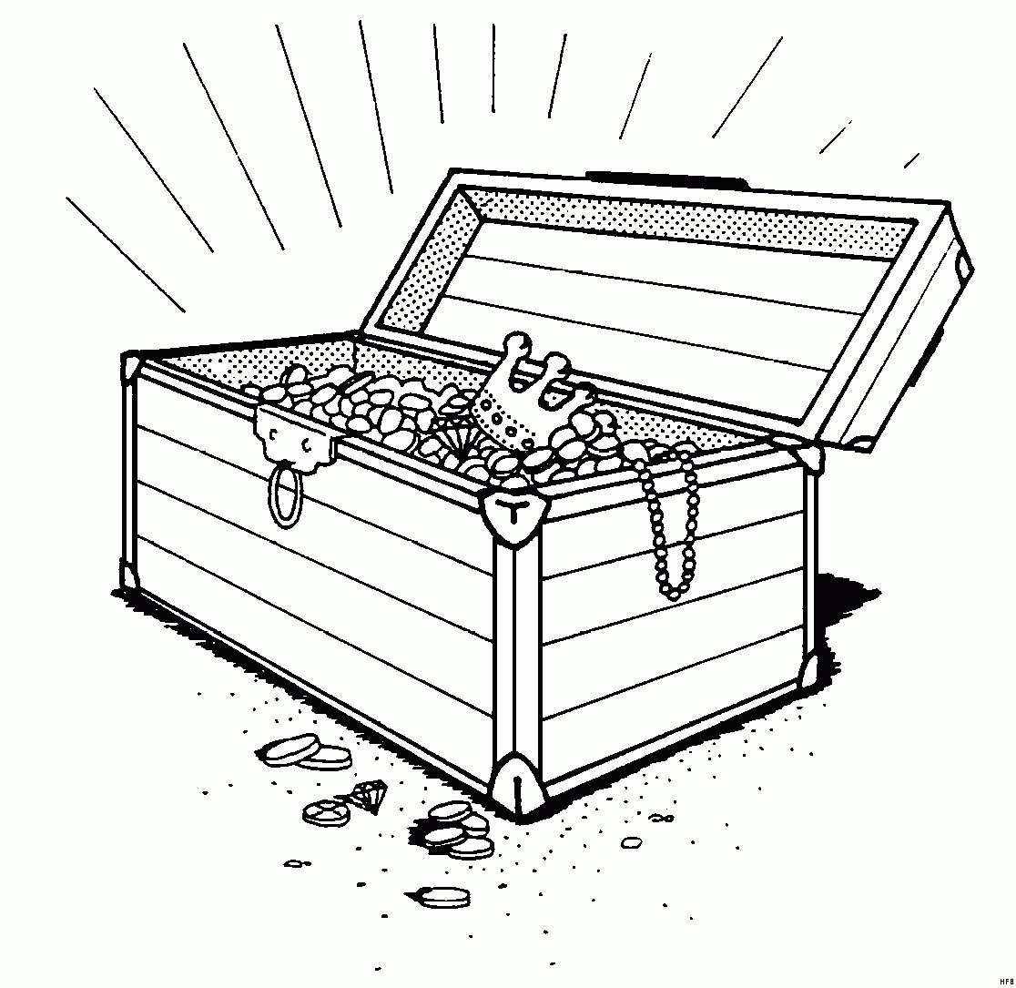 Сундук черно белый