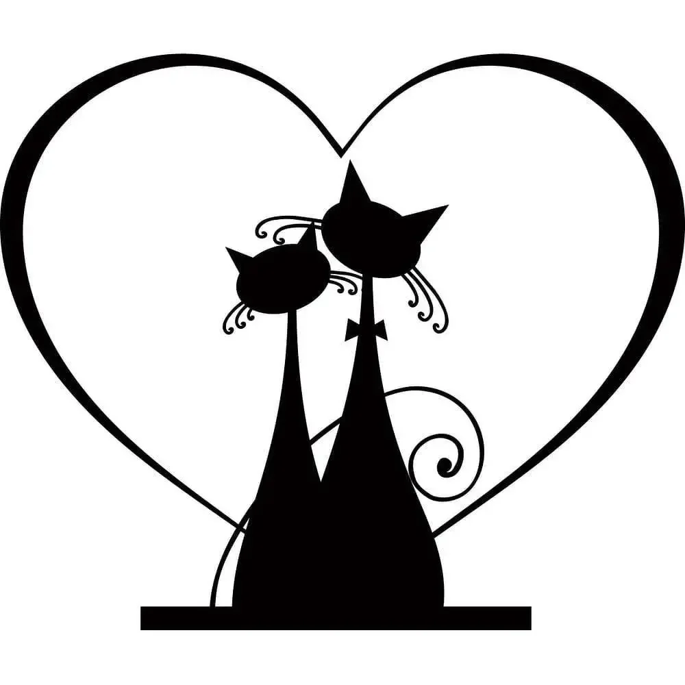 Кошка на окне раскраска